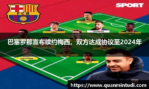 巴塞罗那宣布续约梅西，双方达成协议至2024年